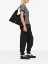Karl Lagerfeld Ikon Schultertasche Mit Logo-schild In Black