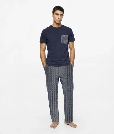 Karl Lagerfeld Ikon Long Pyjama Set In Transparent