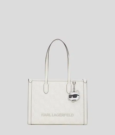 Karl Lagerfeld Ikon Mittelgrosse Tote-bag In White