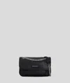 Karl Lagerfeld Ikon Monogram Kleine Schultertasche In Black