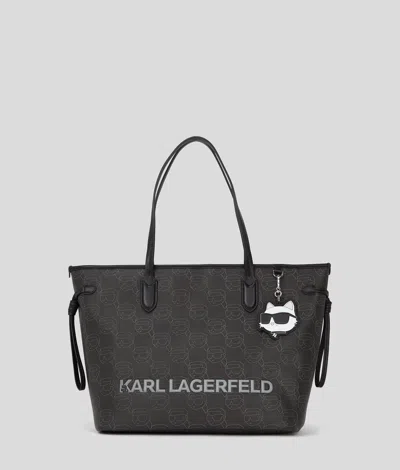 Karl Lagerfeld Ikon Monogram Large Tote Bag