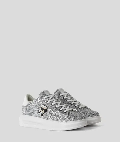 Karl Lagerfeld Ikon Nft Kapri Sneakers In Silver