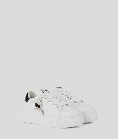 Karl Lagerfeld Ikon Nft Kreeper Sneakers In White