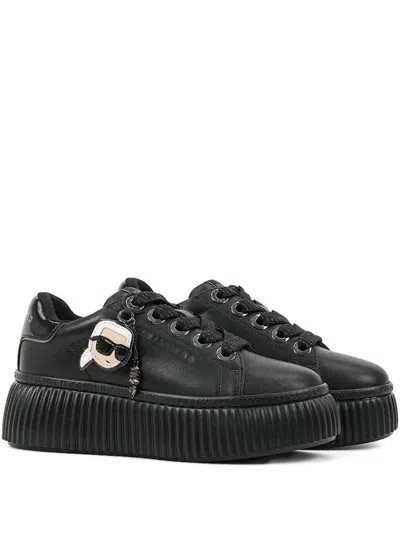 Karl Lagerfeld Ikon Nft Kreeper Sneakers In Black