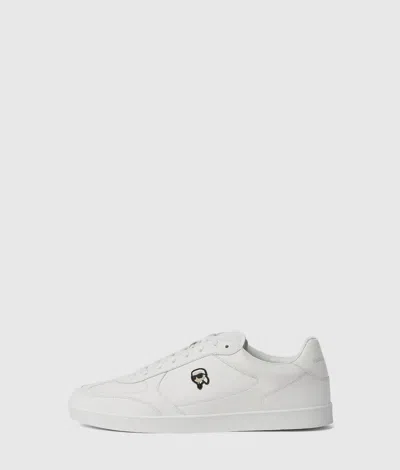Karl Lagerfeld Kandidate Nft Leather Sneakers In White