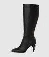 Karl Lagerfeld Ikon Nft Tall Boots In Black