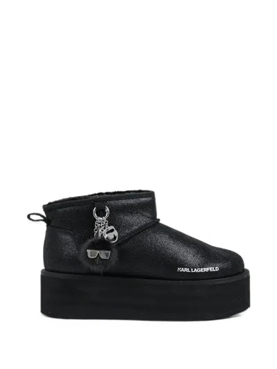 Karl Lagerfeld Ikon Nft Thermo Low Boots In Black