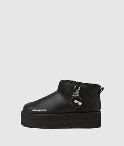 Karl Lagerfeld Ikon Nft Thermo Low Boots In Black