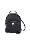 Karl Lagerfeld Ikon Nylon Small Backpack In Black