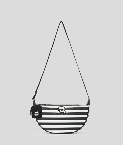 Karl Lagerfeld Ikon Nylon Small Half-moon Bag