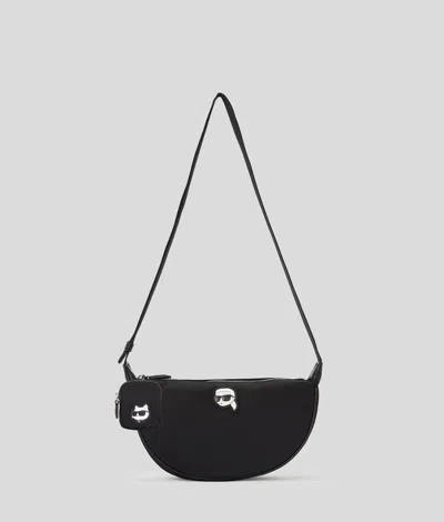 Karl Lagerfeld Ikon Nylon Small Half-moon Bag
