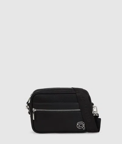 Karl Lagerfeld Ikon Crossbody Bag In Black