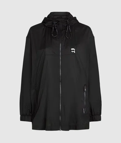 Karl Lagerfeld Ikon Packable Parka In Black