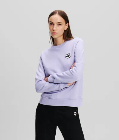 KARL LAGERFELD IKON PATCH SWEATSHIRT