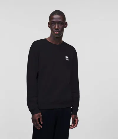 KARL LAGERFELD IKON PATCH SWEATSHIRT