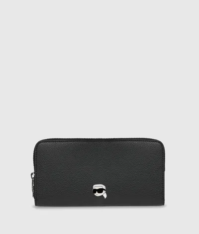 Karl Lagerfeld Ikon Pebble Continental Wallet