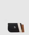 Karl Lagerfeld Ikon Pebble Crossbody Bag In Black