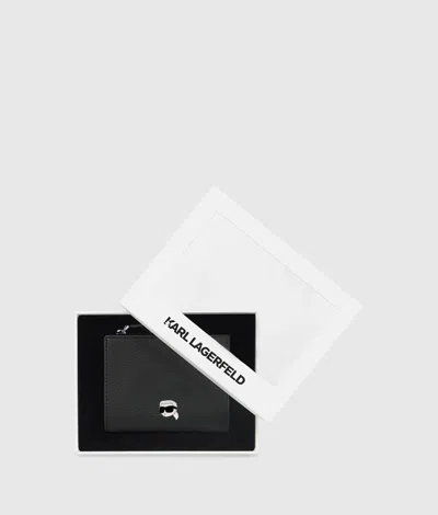 Karl Lagerfeld Ikon Pebble Small Bifold Wallet