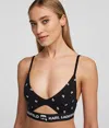Karl Lagerfeld Ikon Peephole Bra In Black