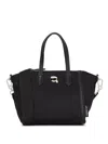 Karl Lagerfeld Ikon Pin Double-handle Tote Bag In Black