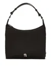 Karl Lagerfeld Ikon Pin Smooth Shoulder Bag In Black