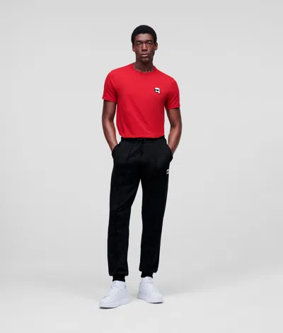 Karl Lagerfeld Ikon Pintuck Sweatpants In Black