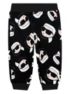 Karl Lagerfeld Ikon-print Track Pants In Black