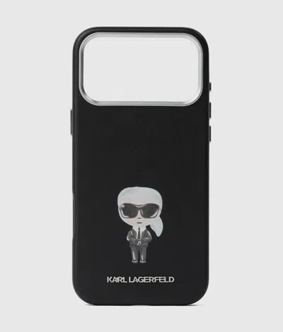 Karl Lagerfeld Ikon Pu Leather Iphone 17 Pro Max Case