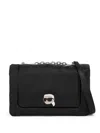 Karl Lagerfeld Ikon Puffy Shoulder Bag In 黑色