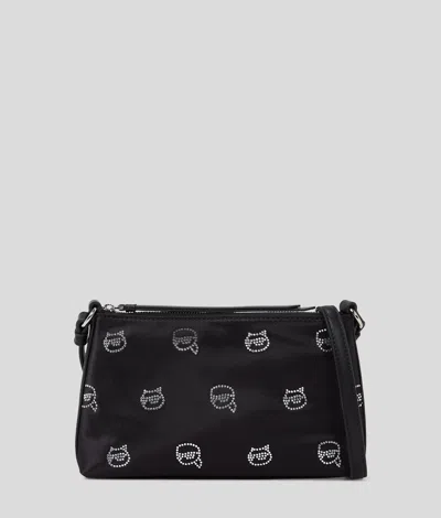 Karl Lagerfeld Ikon Rhinestone Pouch
