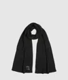 Karl Lagerfeld Ikon Rhinestone Scarf In Black