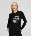 Karl Lagerfeld Ikon Rhinestone Sweatshirt