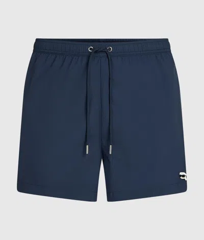 Karl Lagerfeld Ikon Ripstop Short Boardshorts In Blue