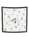 Karl Lagerfeld Ikon Scarf In White