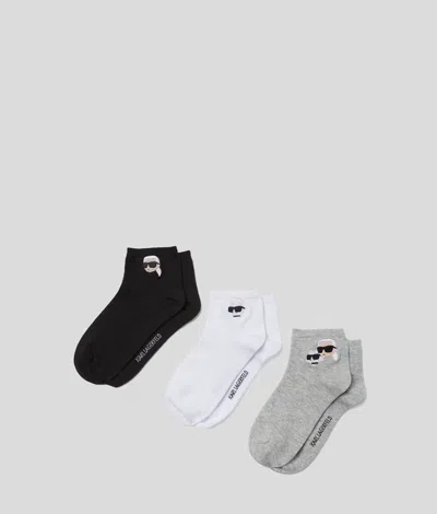 KARL LAGERFELD IKON SHORT SOCKS – 3-PACK