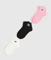 Karl Lagerfeld Ikon Short Socks – 3-pack In Multi
