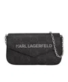 Karl Lagerfeld Ikon Shoulder Bag In Black