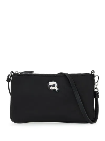 Karl Lagerfeld Ikon Shoulder Bag In Black