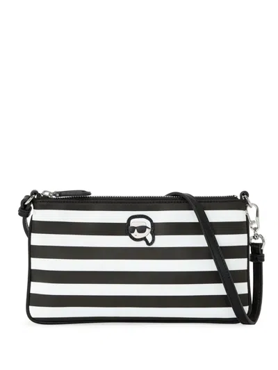 Karl Lagerfeld Ikon Shoulder Bag In Black