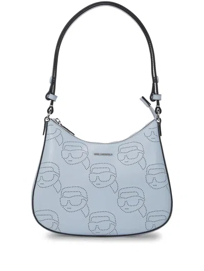 Karl Lagerfeld Ikon Shoulder Bag In Blue