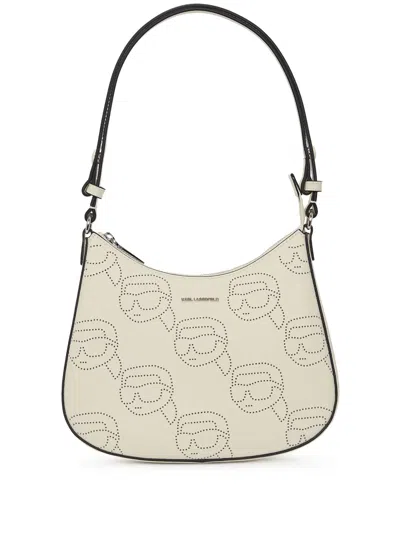 Karl Lagerfeld Ikon Shoulder Bag In Neutrals