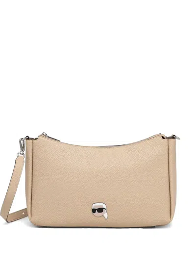 Karl Lagerfeld Ikon Shoulder Bag In Neutrals