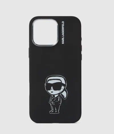 Karl Lagerfeld Ikon Sketch Iphone 16 Pro Max Case In Black