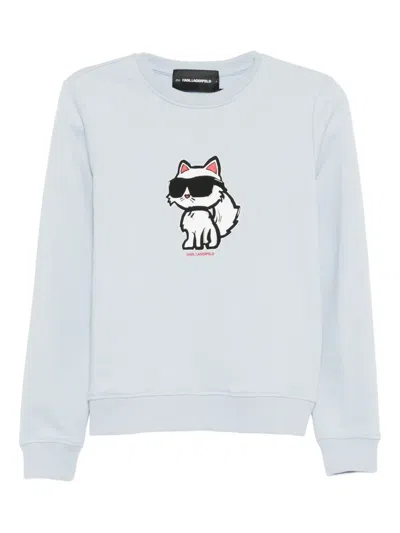 Karl Lagerfeld Ikon Sketch Sweatshirt In Blue