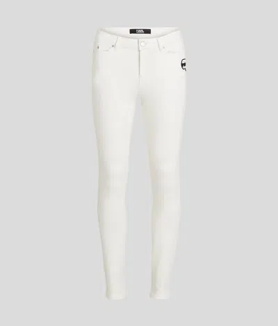 Karl Lagerfeld Ikon Skinny Jeans In White