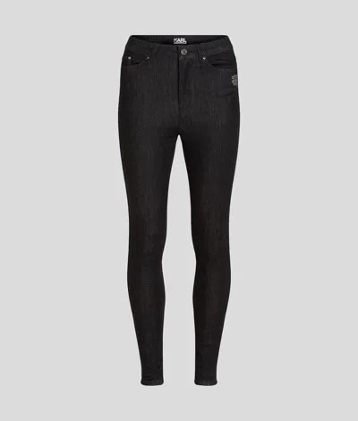 Karl Lagerfeld Ikon Skinny Jeans In Black