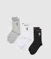 Karl Lagerfeld Ikon Socks 3 Pack In Multi