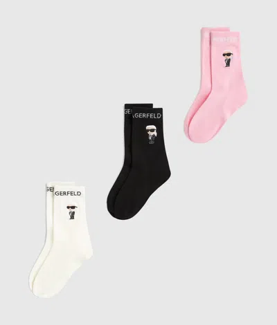 Karl Lagerfeld Ikon Socks – 3-pack In Multi