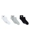 Karl Lagerfeld Ikon Socks (set Of Three) In Black
