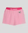 Karl Lagerfeld Ikon Striped Pajama Shorts